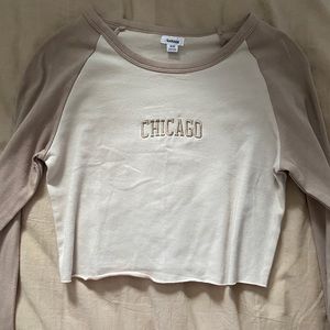 Light brown Chicago crop top from Garage